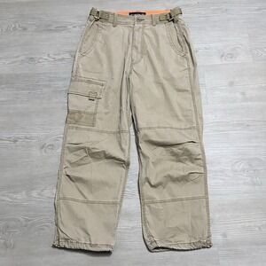 New Abercrombie & Fitch Pants Mens 31x30 Khaki Stretch Cargo Utility Outdoor NWT